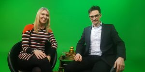 Foredragsholdere Bastian Overgaard og Gitte Koldtoft